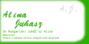 alina juhasz business card